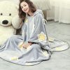 Sleeves Coral Fleece Blanket